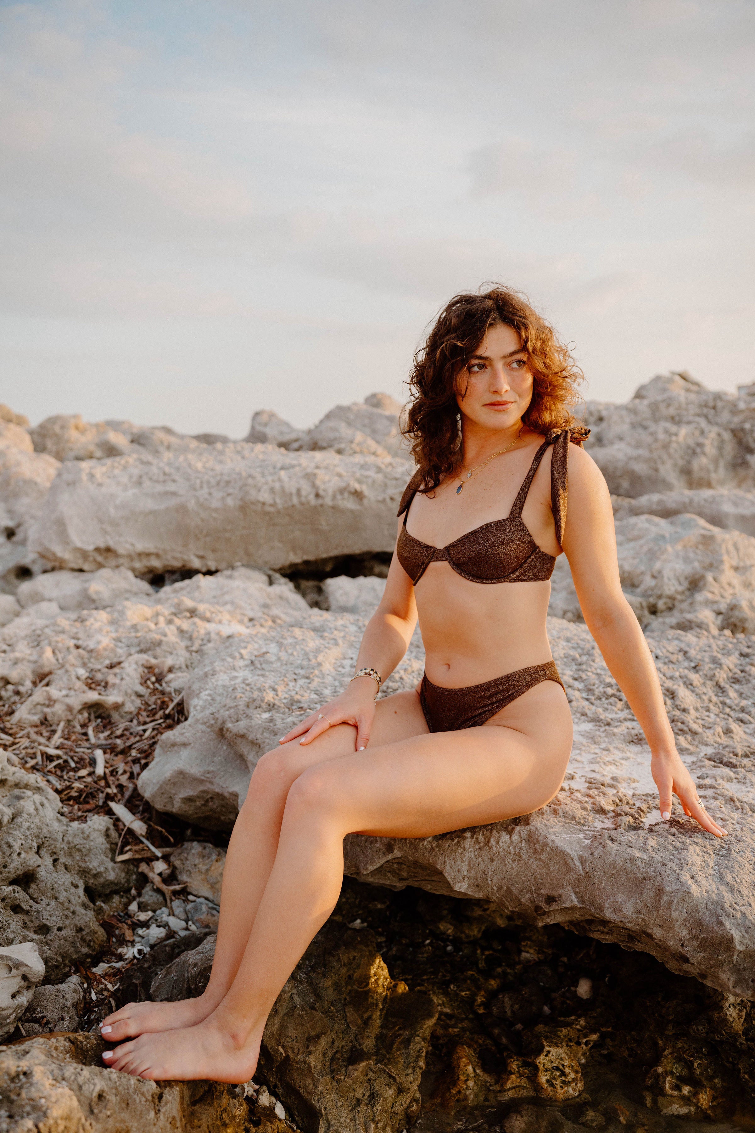 Espresso underwire top